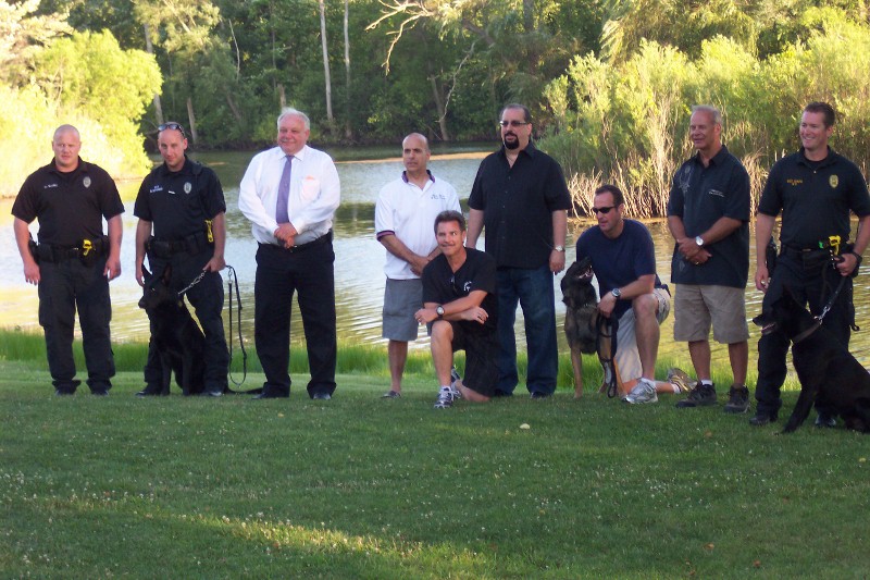 NACC Officers pose with K-9 Officers